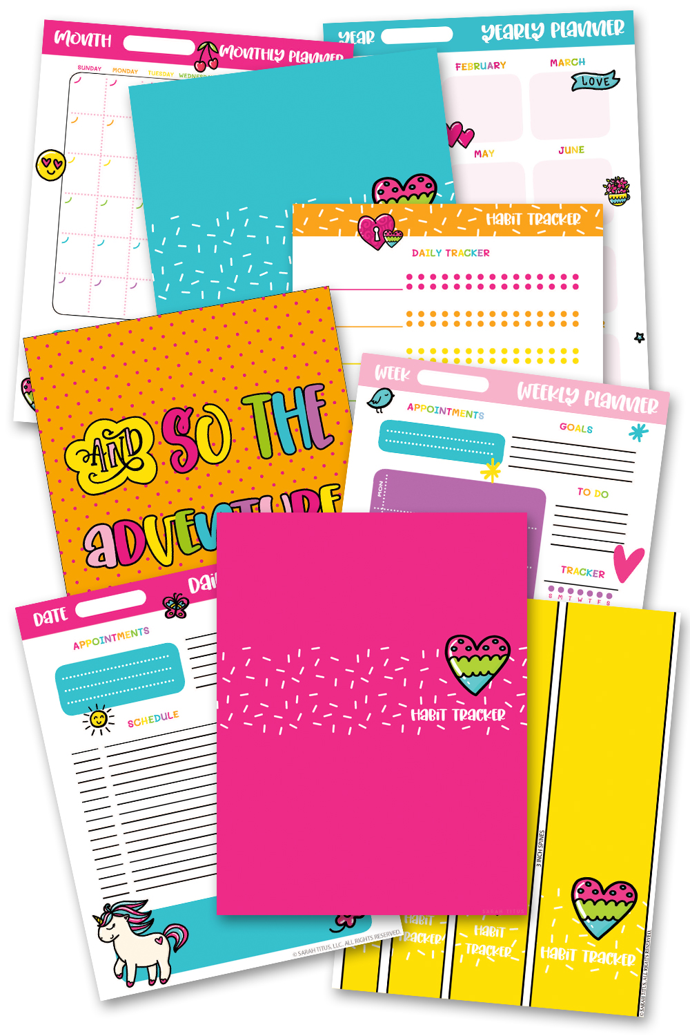 Habit Tracker Planner - Sarah Titus