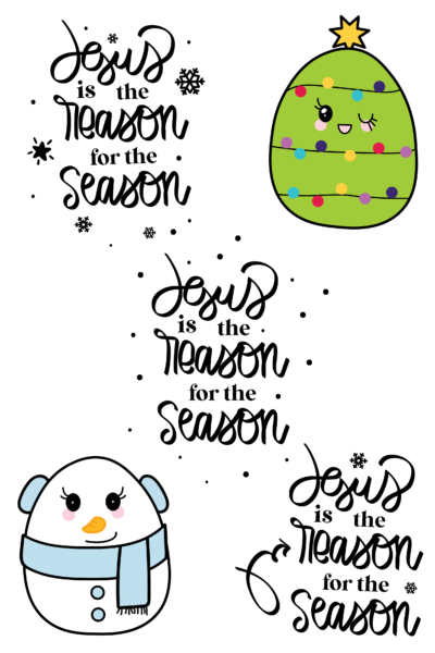 Jesus Is The Reason For The Season SVG Holiday Clip Art