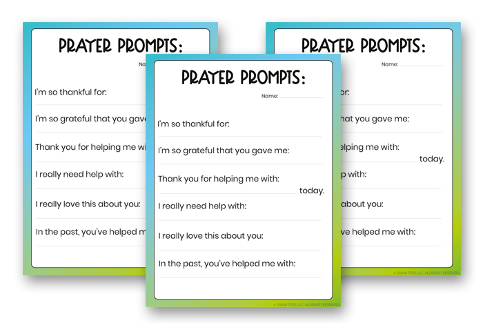 Jesus is Lord Bible Study Pack - Prayer Prompts