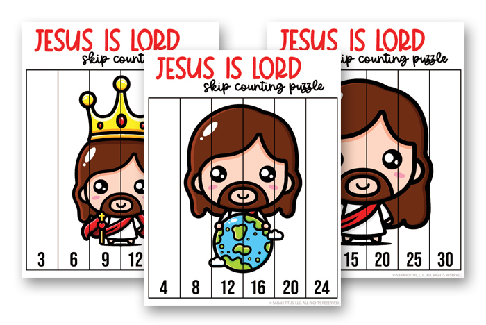 Jesus is Lord Bible Study Pack - Skip Counting Games