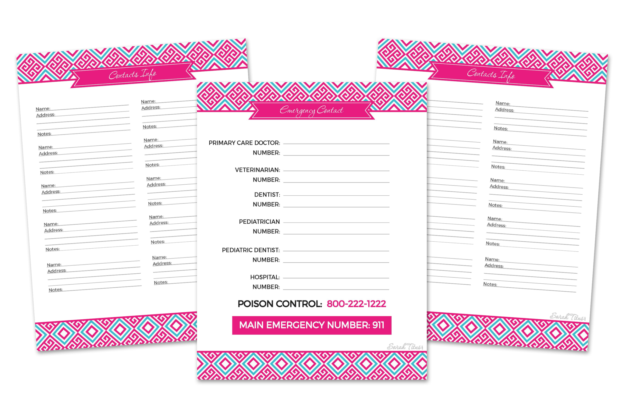 Household Binder Printables {110 Pages} Sarah Titus Household Binder Printables {110 Pages} Sarah Titus