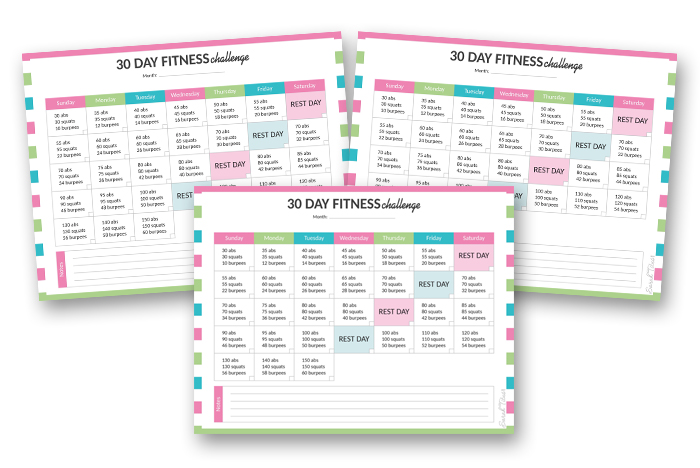 Medical Binder - 30 Day Fitness Challenge