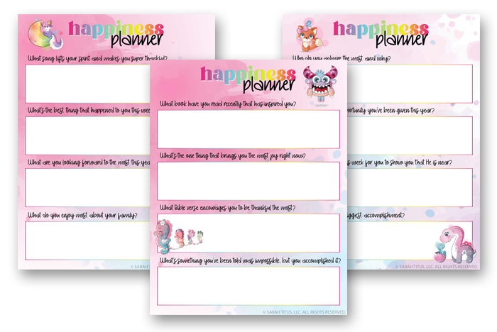 Walk by Faith Teen Journal - Happiness Planner Pages