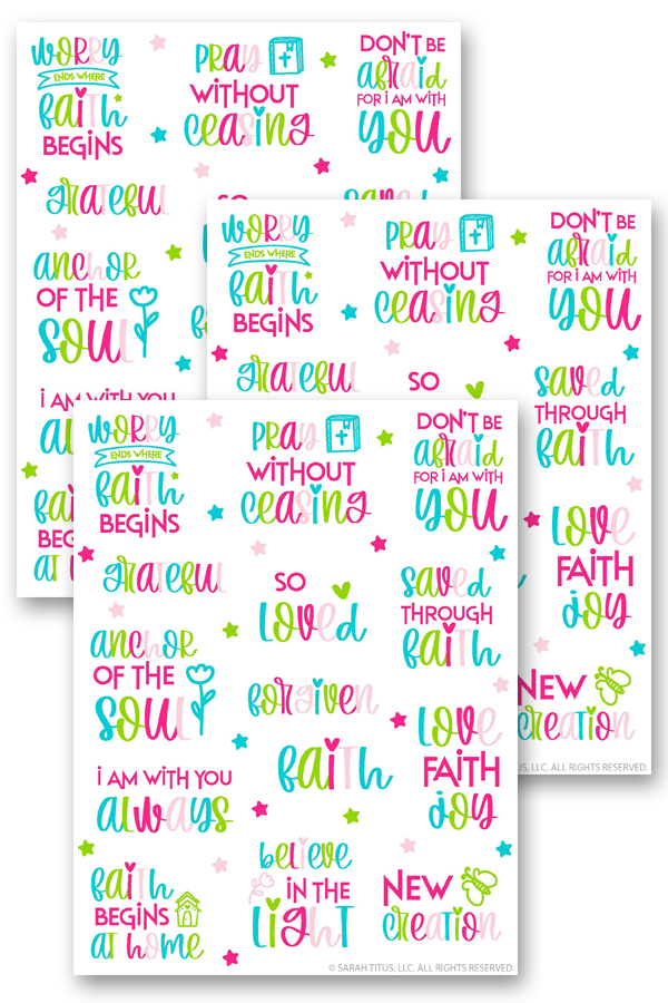 I Am With You Always Christian Stickers
