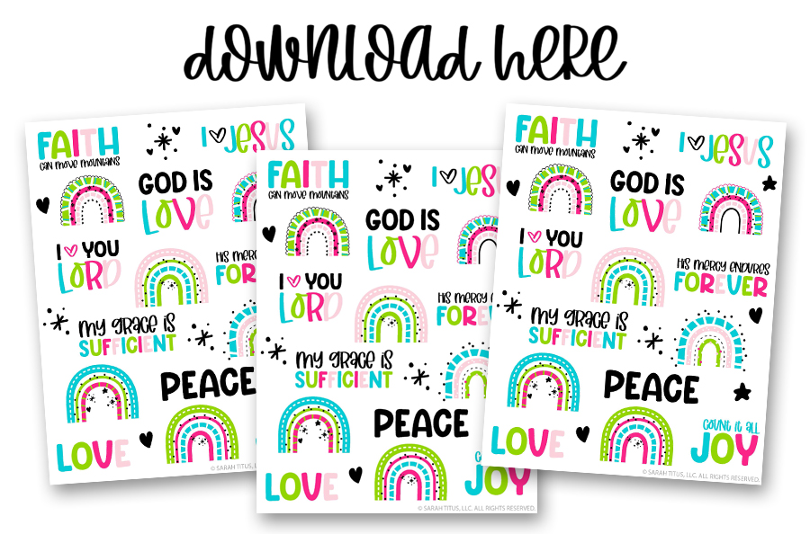 I Love You Lord Christian Stickers