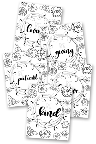 Free Printable Attitudes Coloring Sheets
