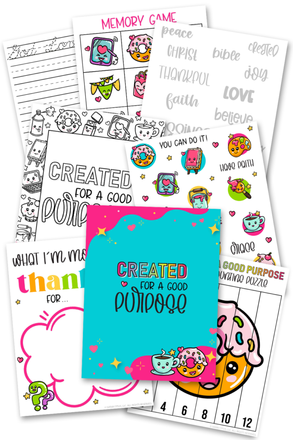 Created for a Good Purpose Kids Activities Pack