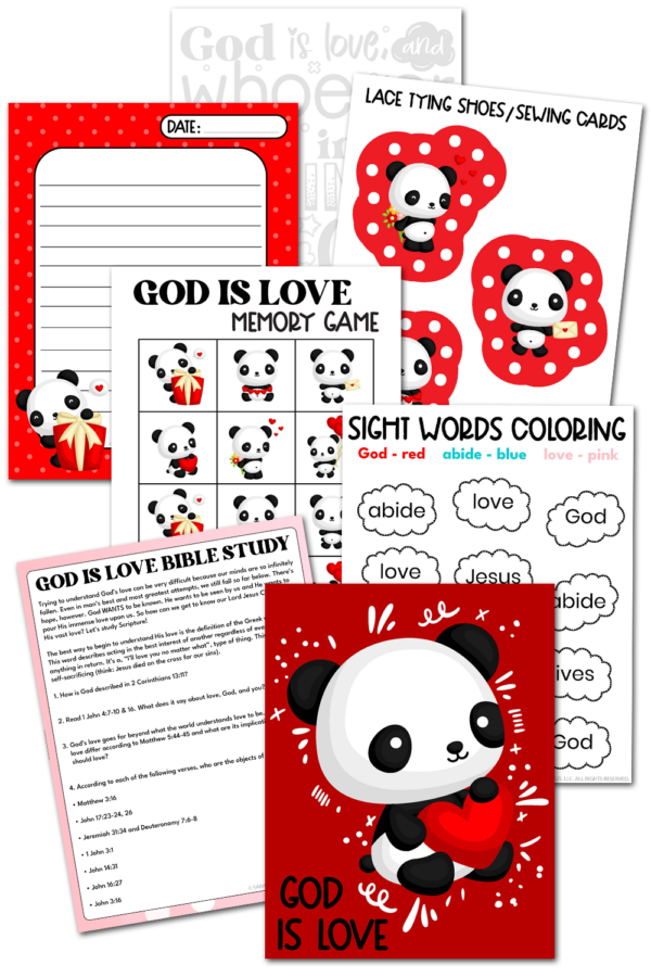 God is Love Kids Activities Pack