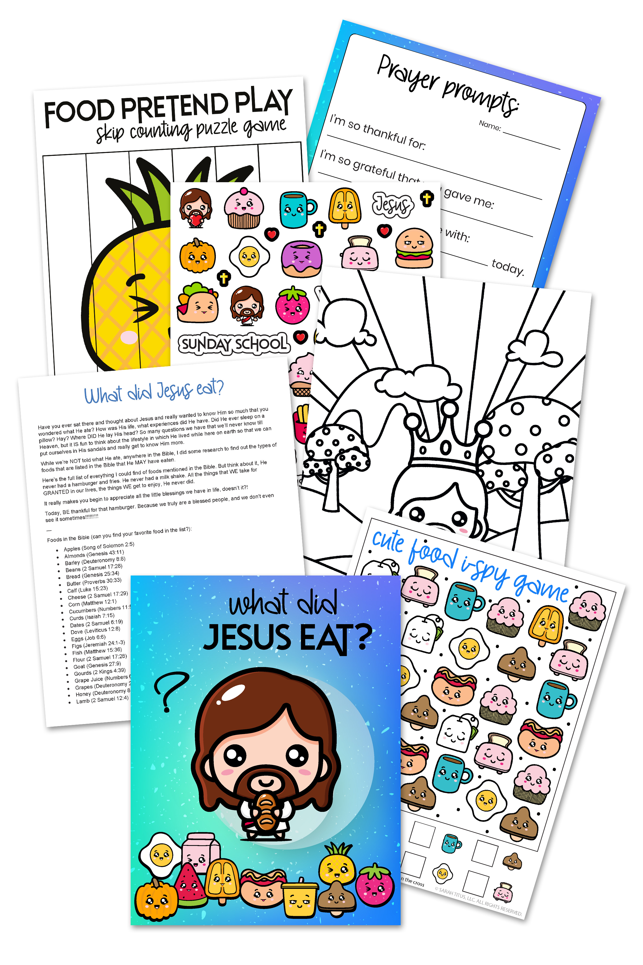 What Did Jesus Eat? Kids Activities Pack