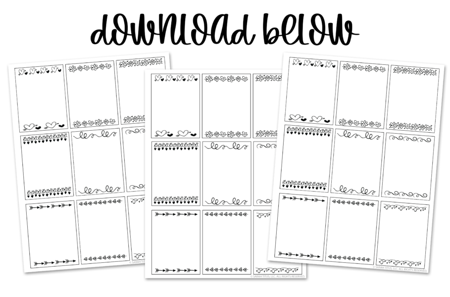 150+ Black and White Planner Stickers - Sarah Titus