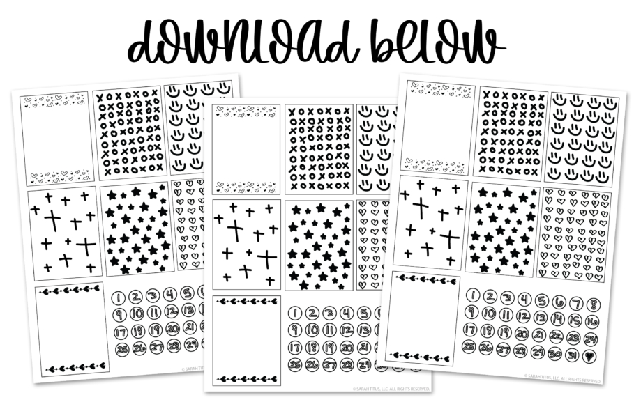 150+ Free Black and White Planner Stickers (SVG/PNG) - Nakedlydressed