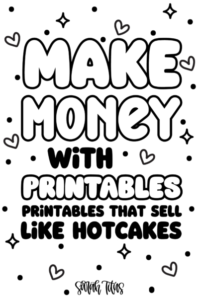 A to Z printable ideas to sell (worksheets, planners, stickers, cards)