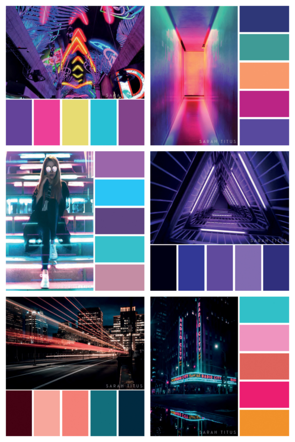 Neon Color Palettes