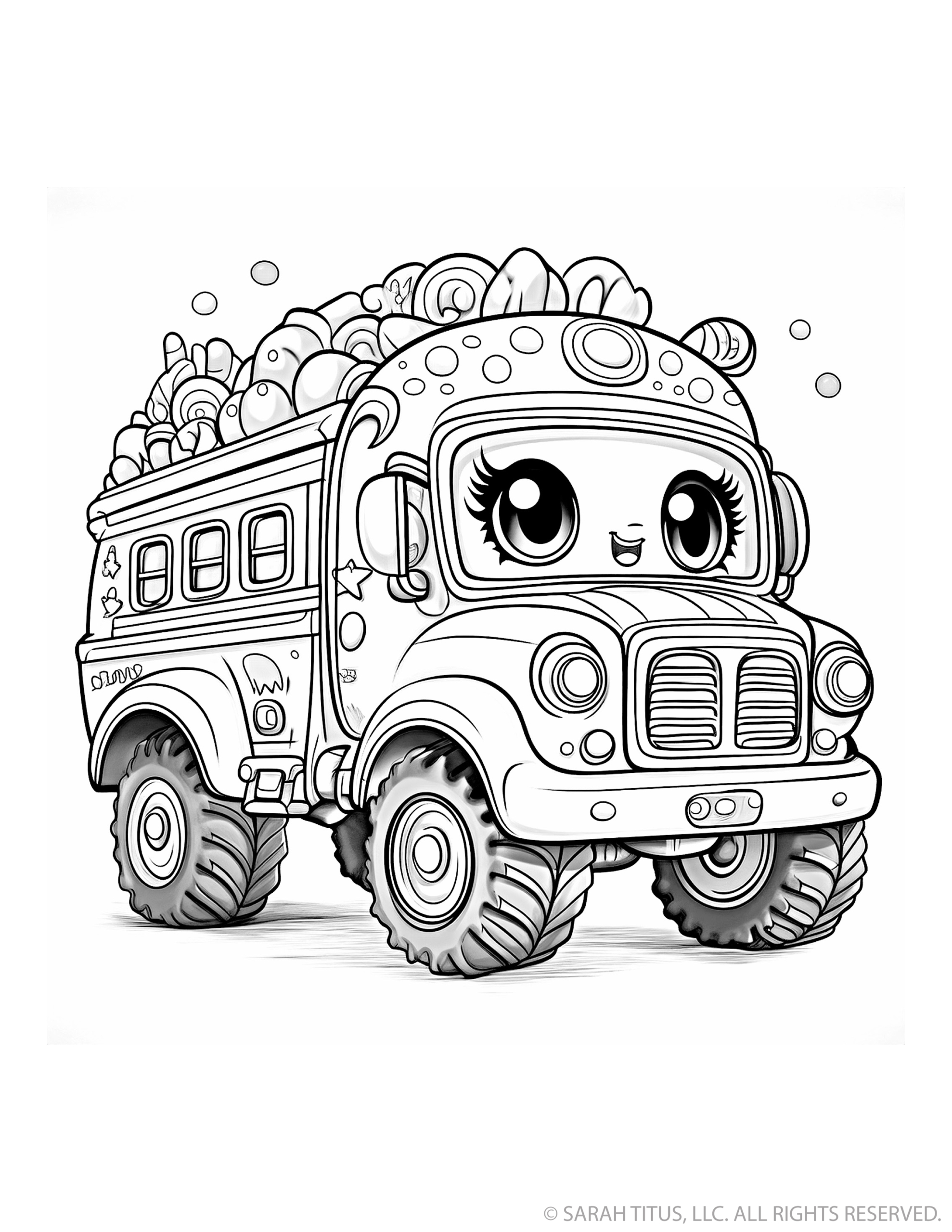 Candy Bus Monster Truck