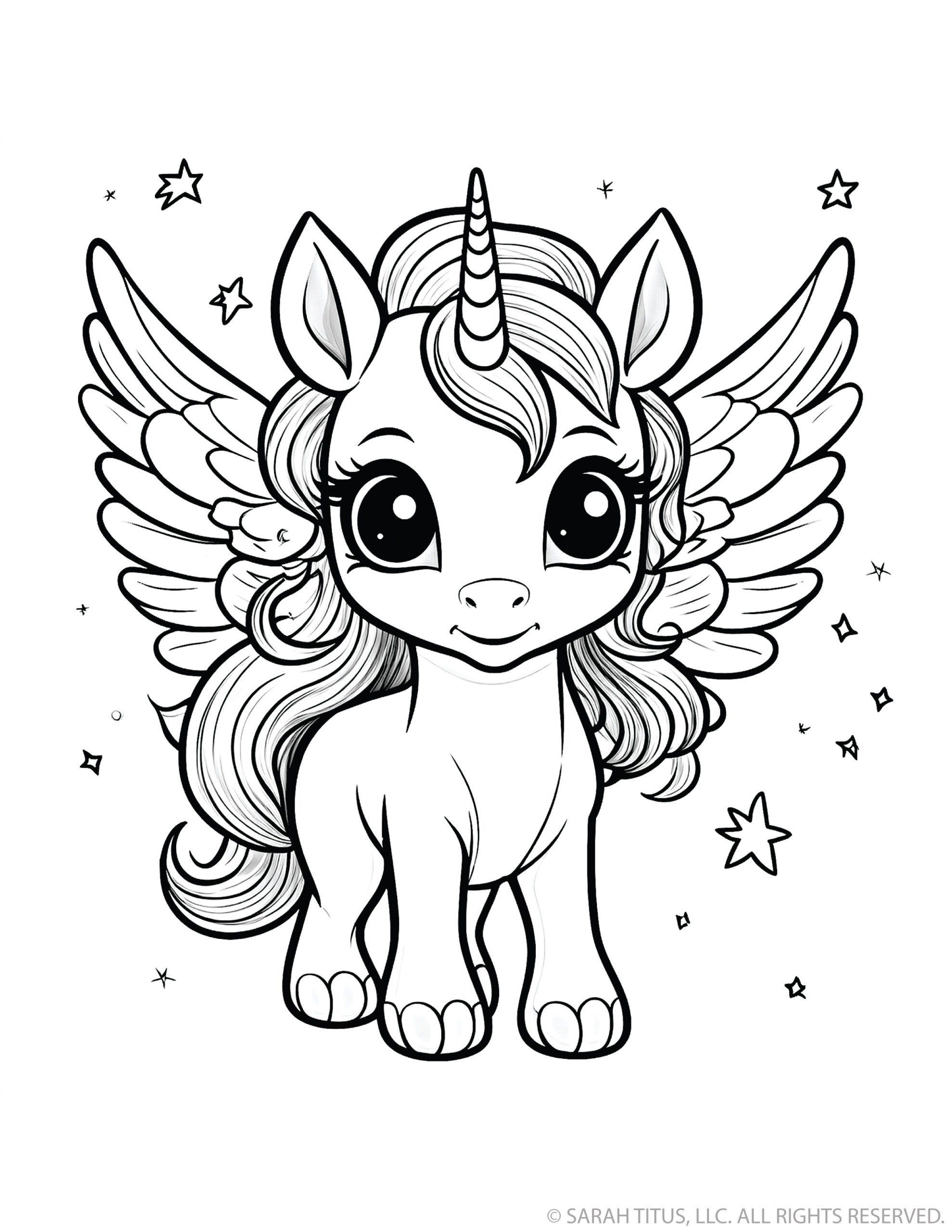 Pretty Unicorn With Wings