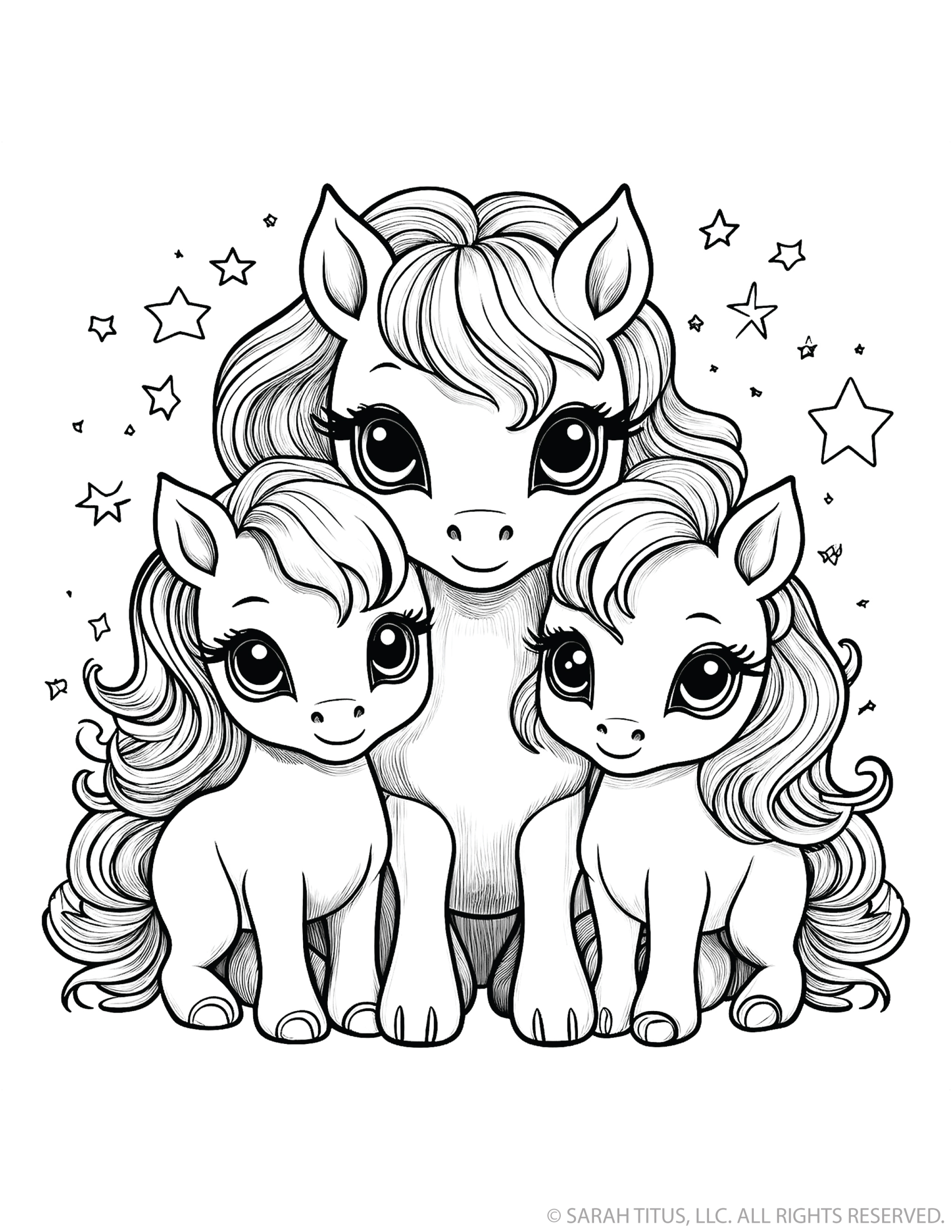 Mummy and Baby Unicorns