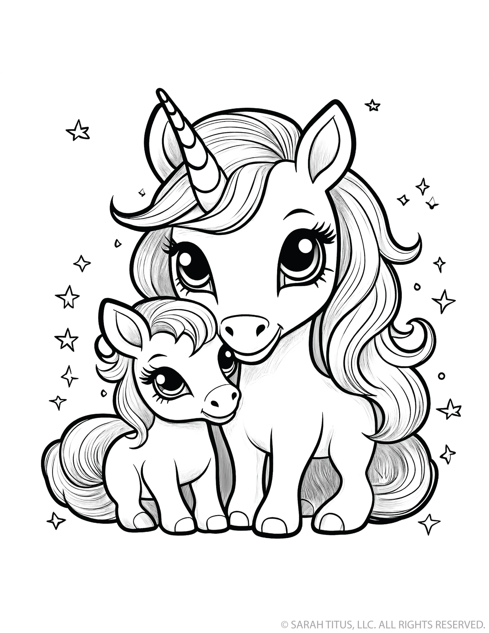 Mom & Daughter Unicorn
