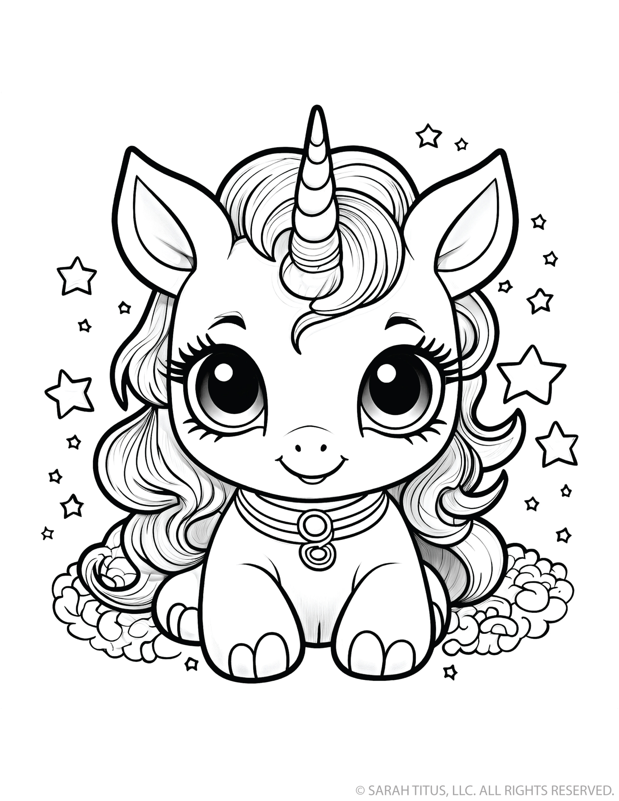 Adorable Smiling Unicorn
