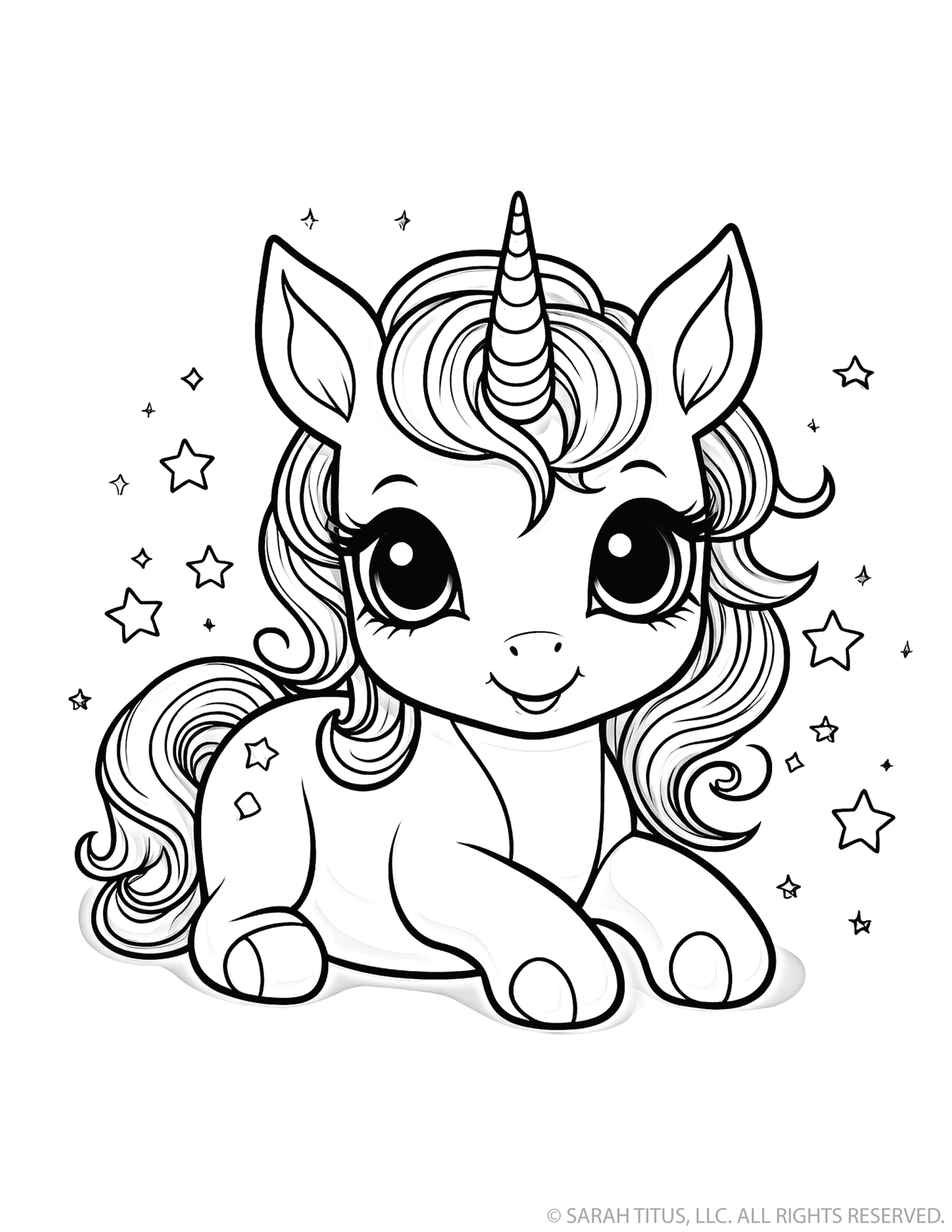 Delicate Stars Unicorn