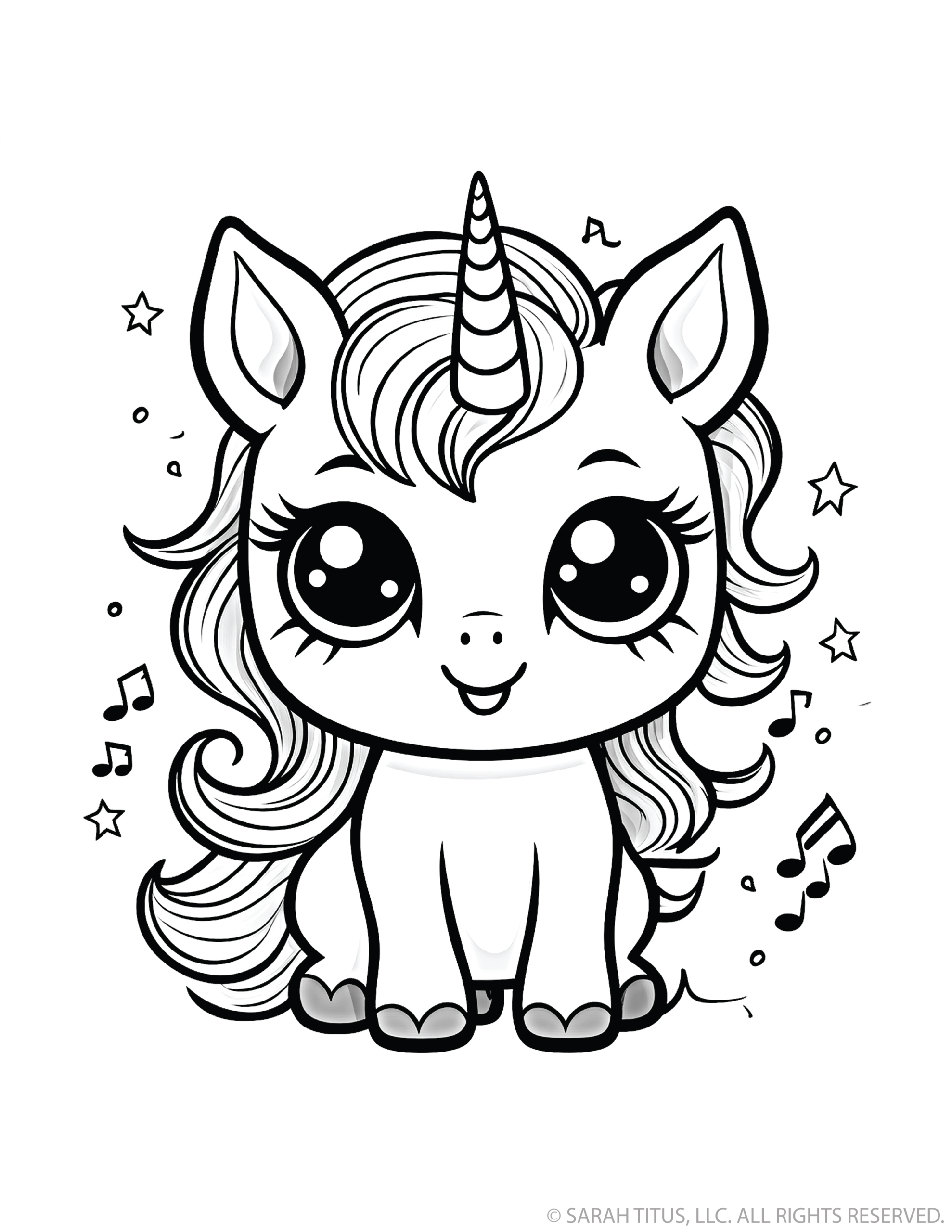 Musical Notes Unicorn