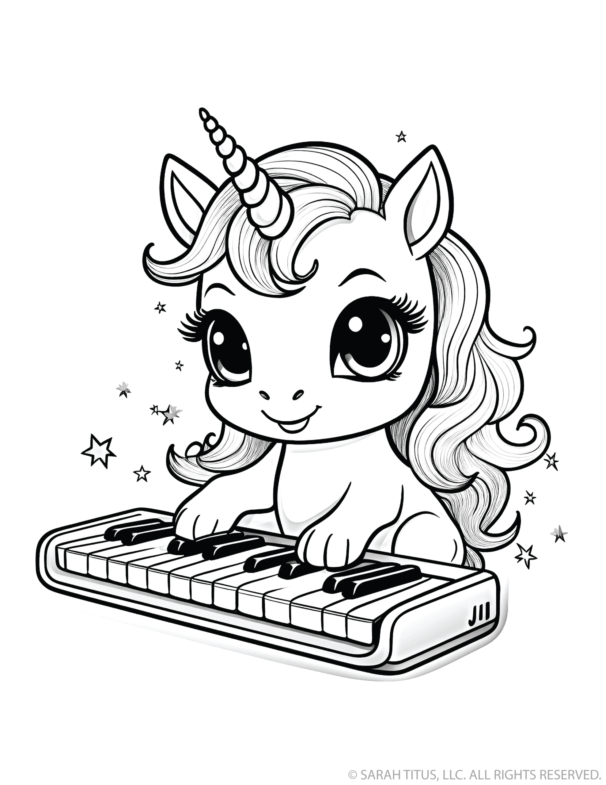 Unicorn Playing Piano