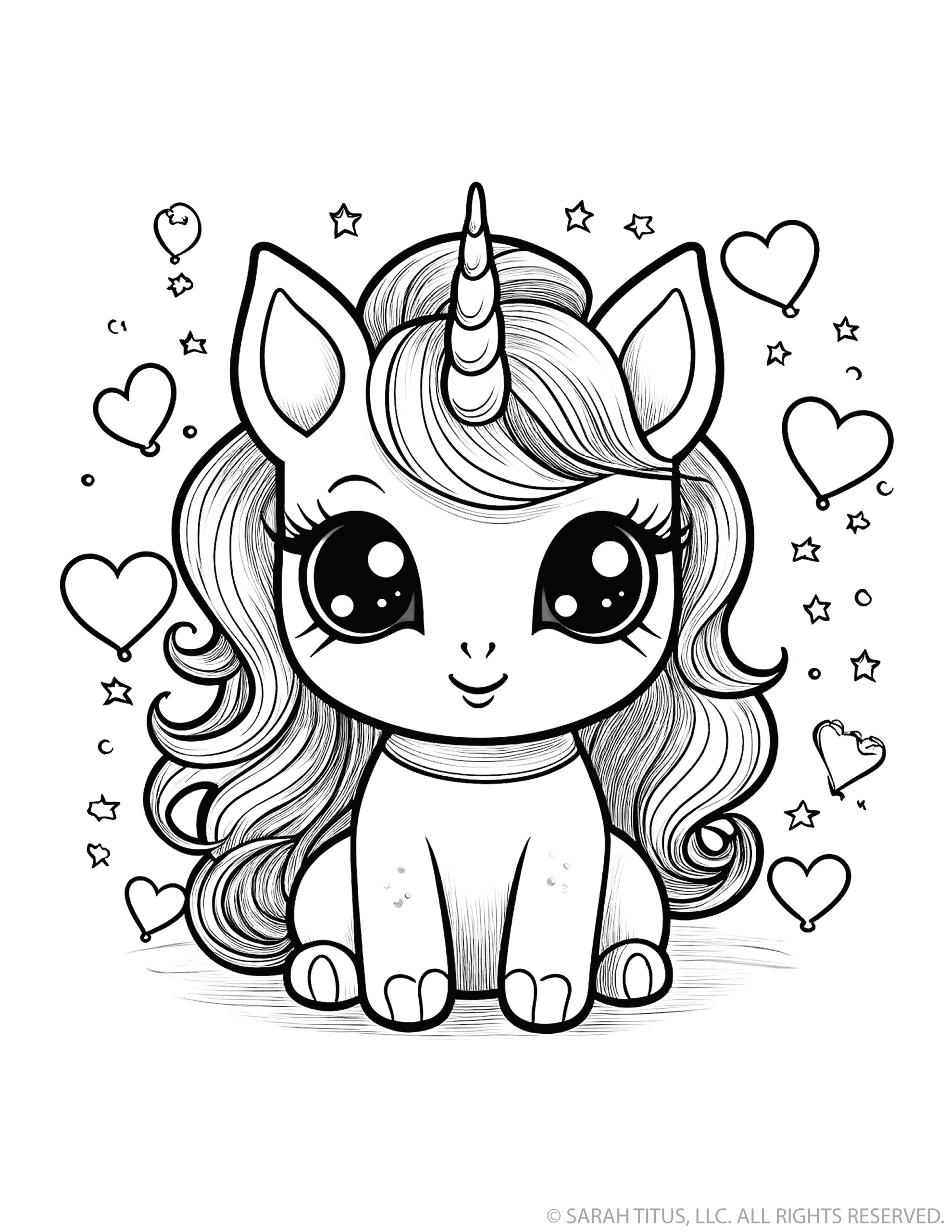 Loving Hearts Unicorn