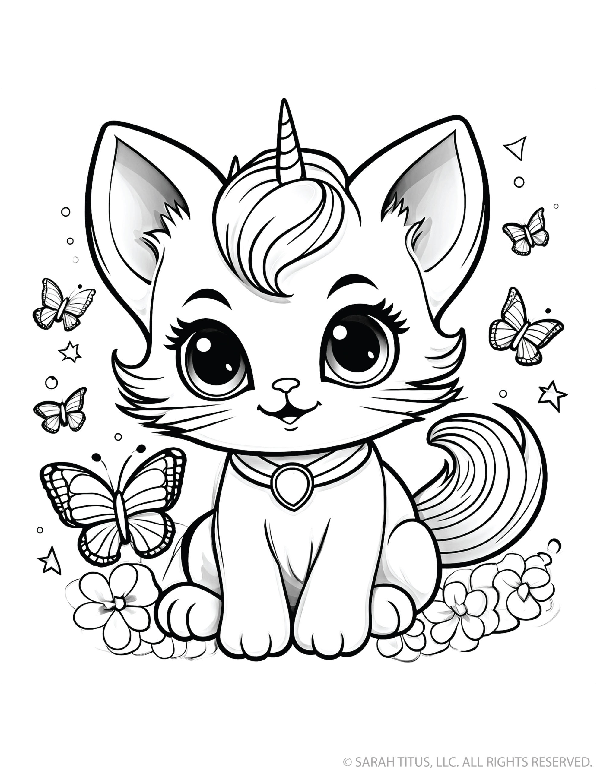 Fantasy Cat Unicorn