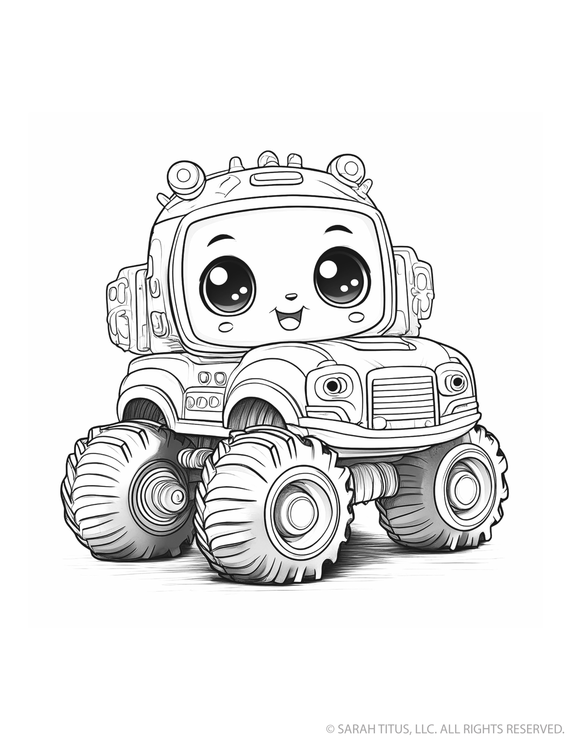 Happy Monster Truck Face
