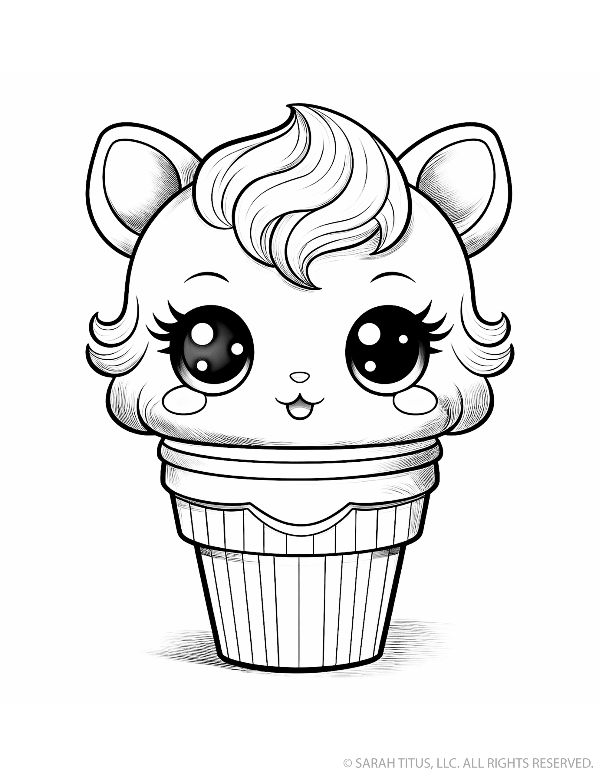 Kawaii Kitten Ice Cream Treat
