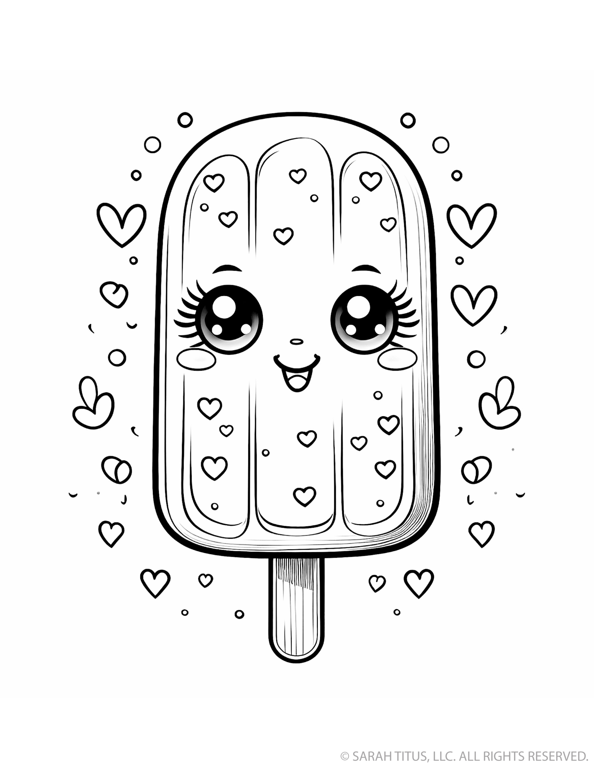 Happy Hearts Popsicle