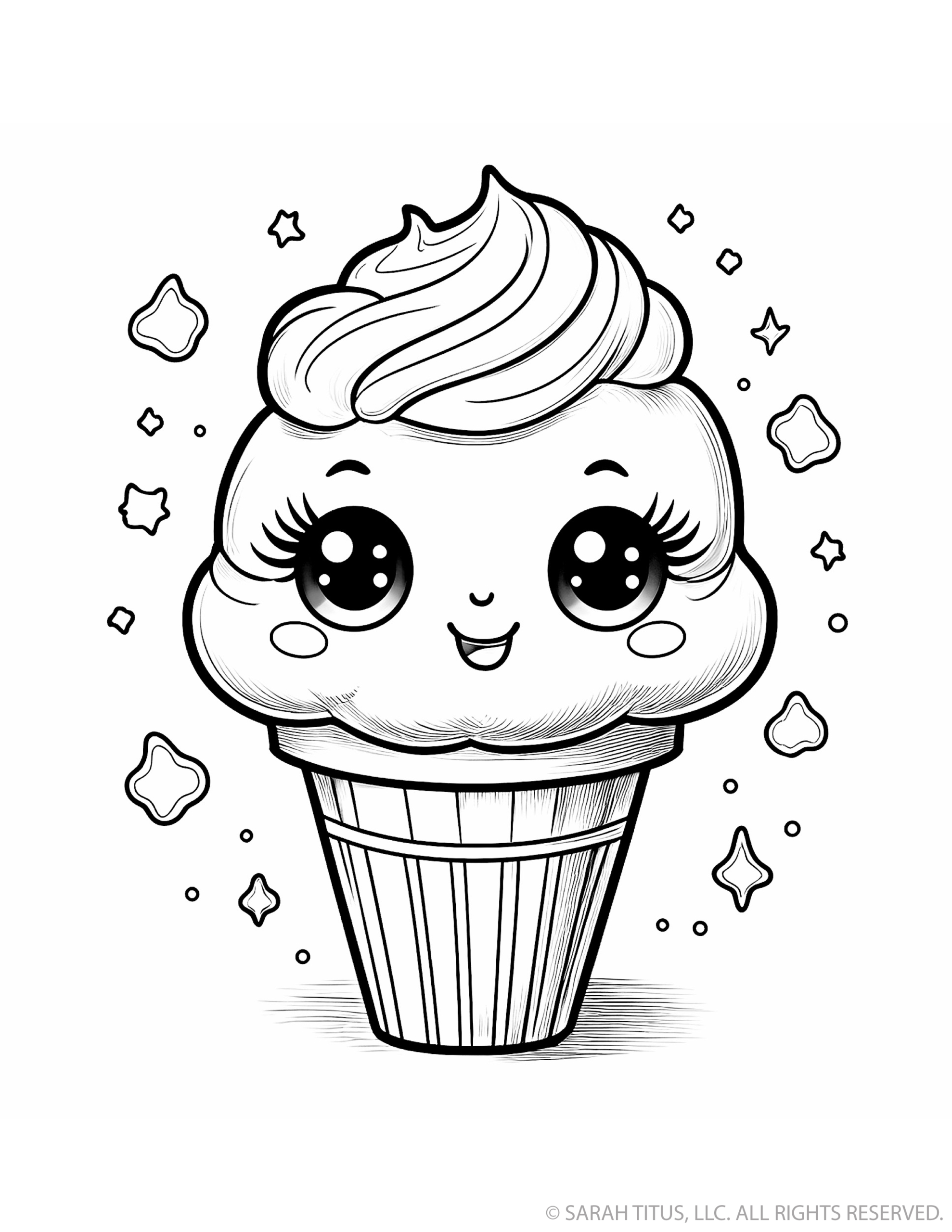 Smiling Vanilla Ice Cream