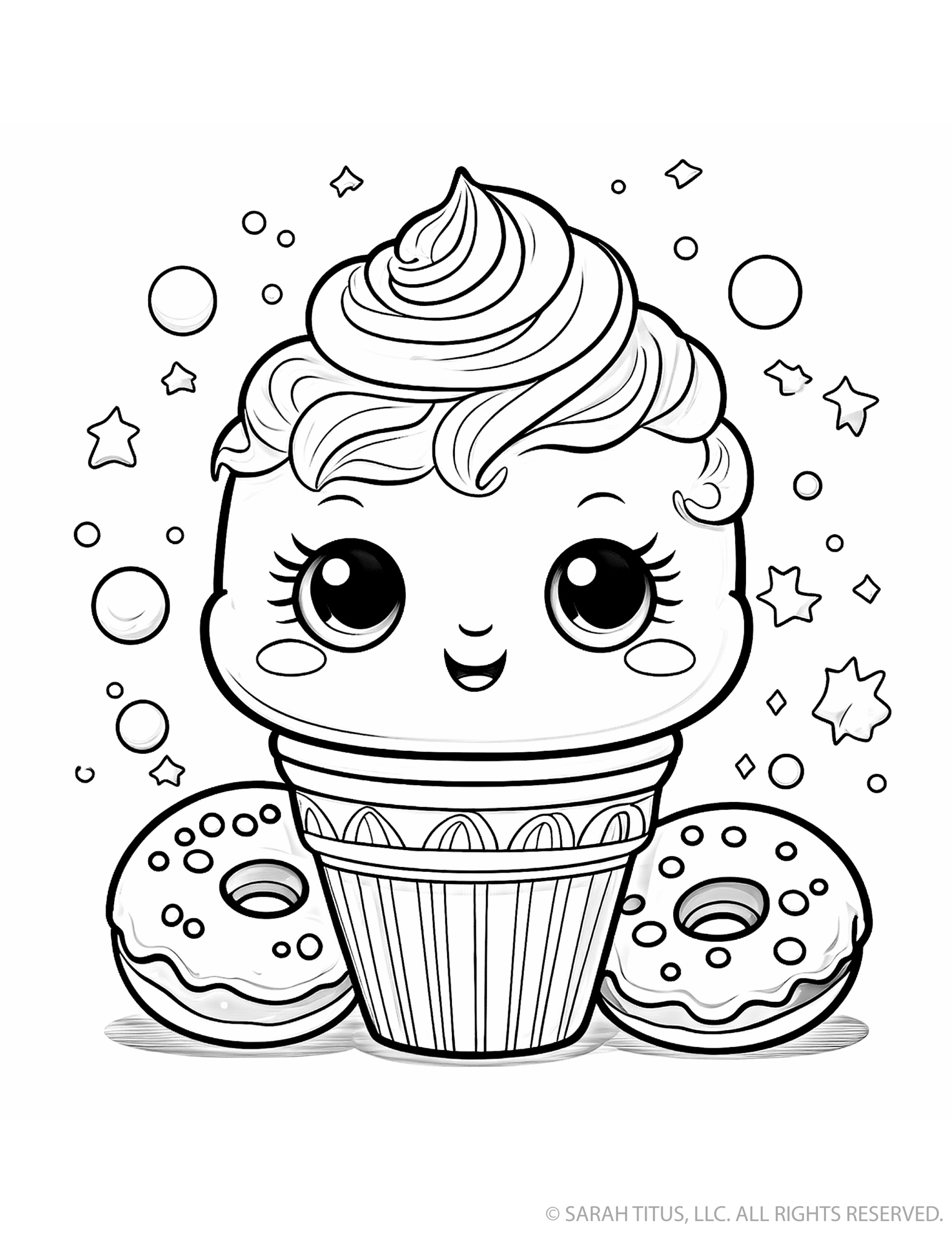 Scrumptious Ice Cream Scoop & Donuts