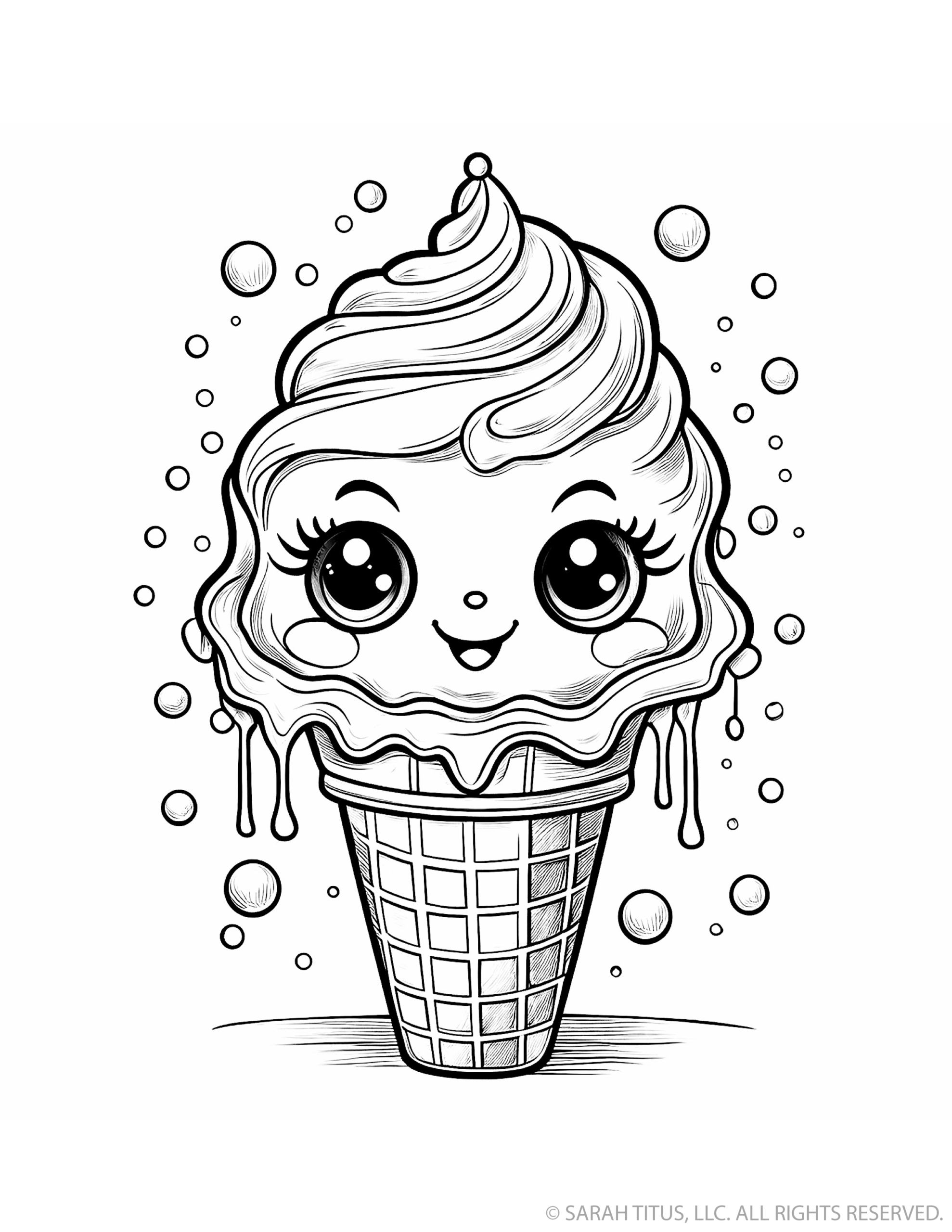 Dripping Ice Cream Cone