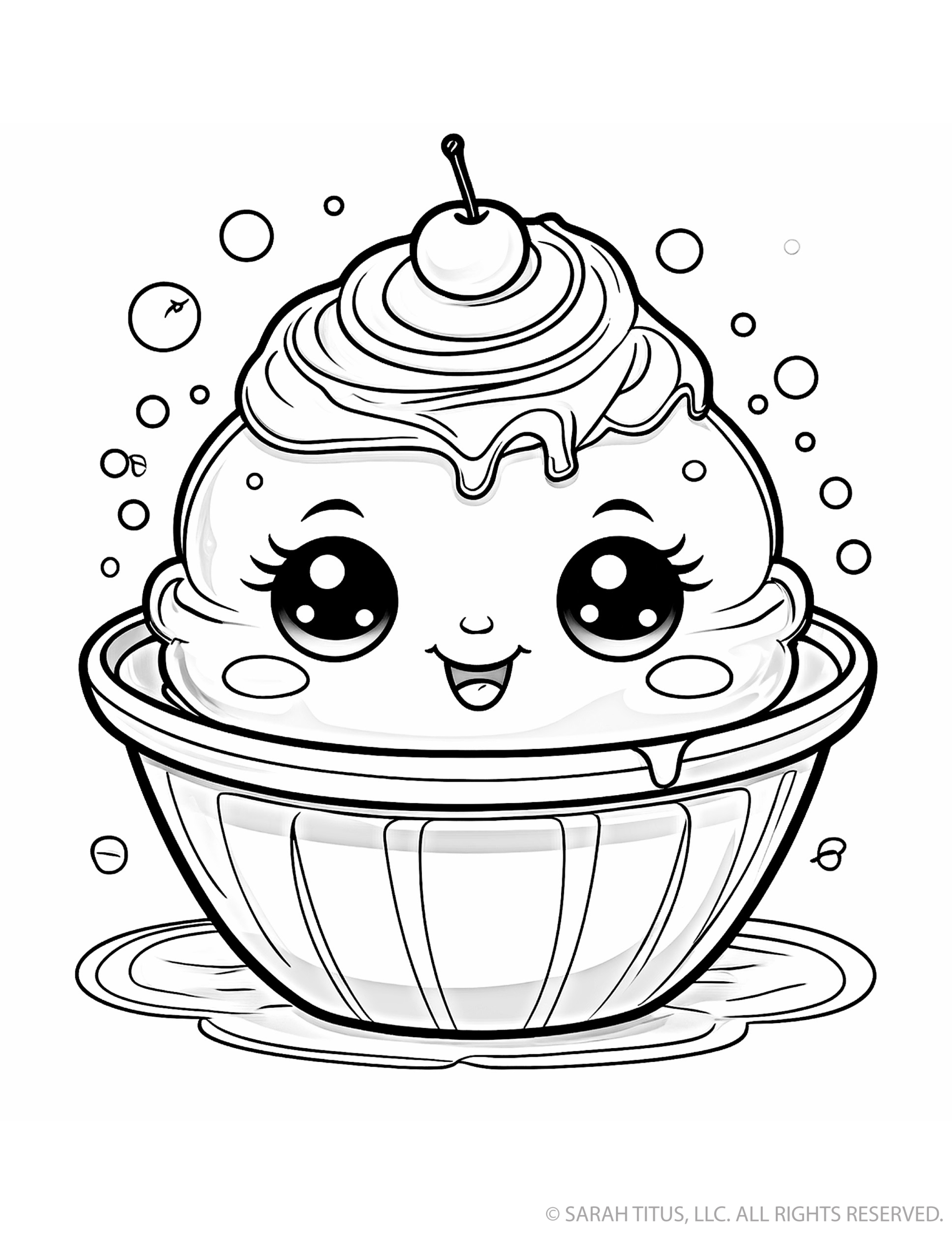 Large Ice Cream Sundae Bowl