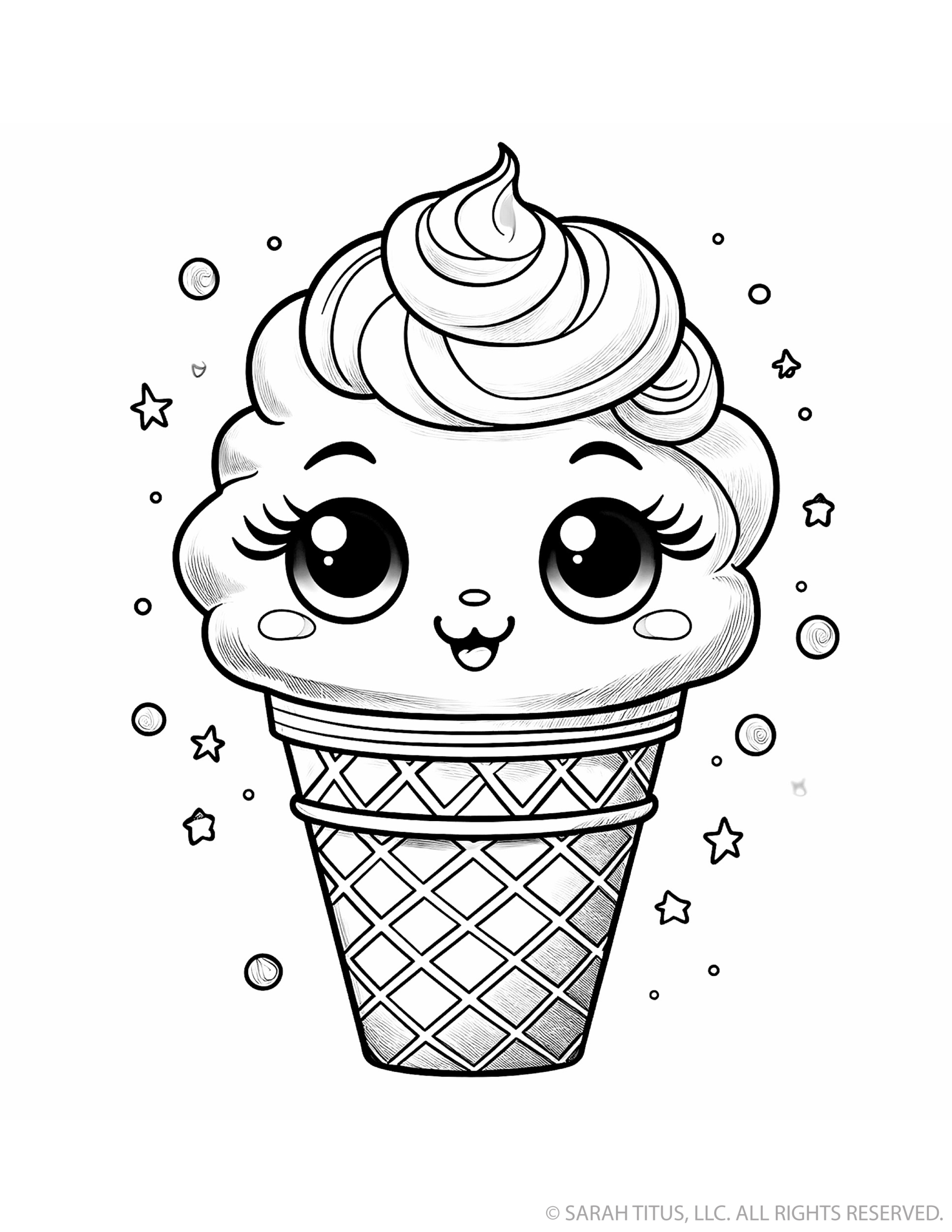 Swirly Ice Cream Cone