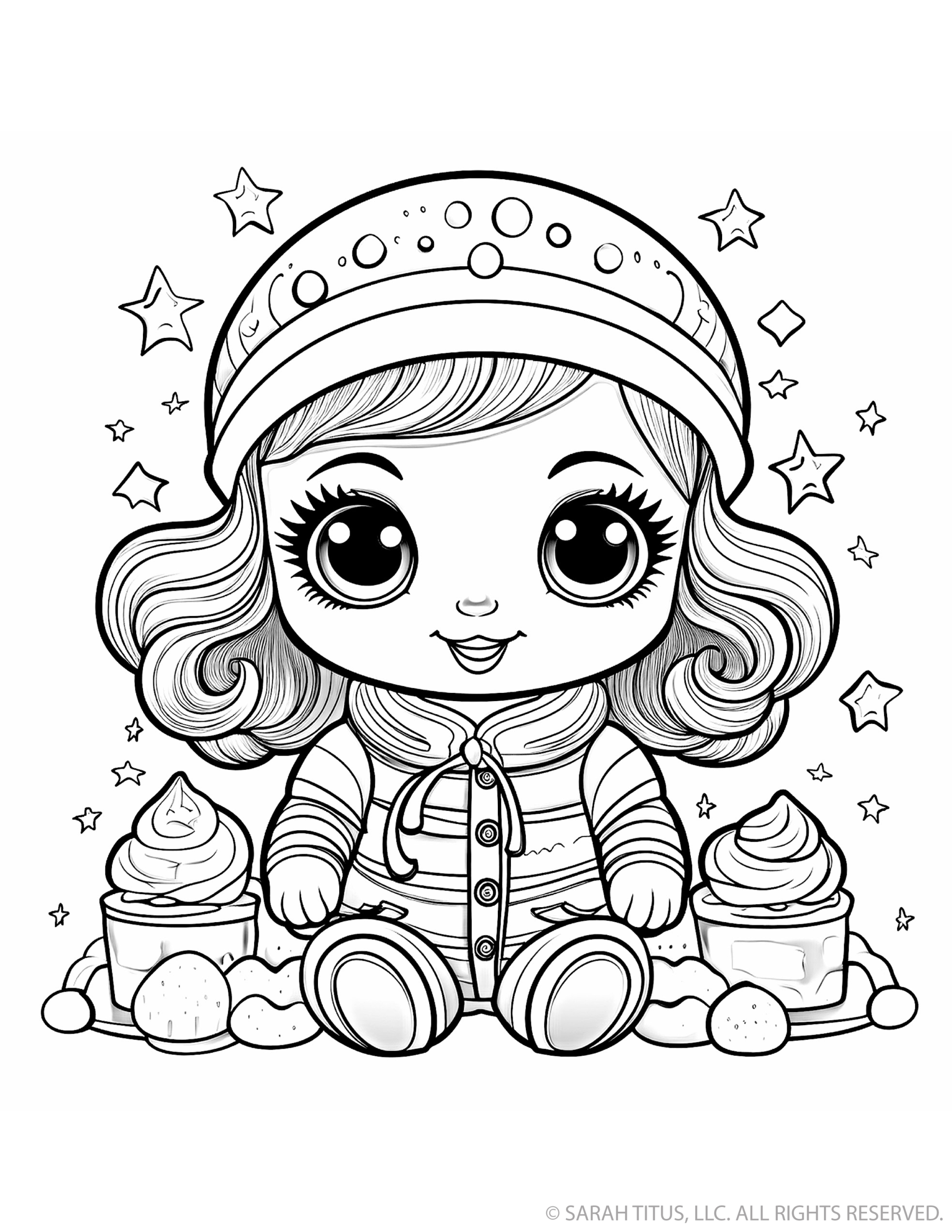 Cozy Girl with Frozen Treats