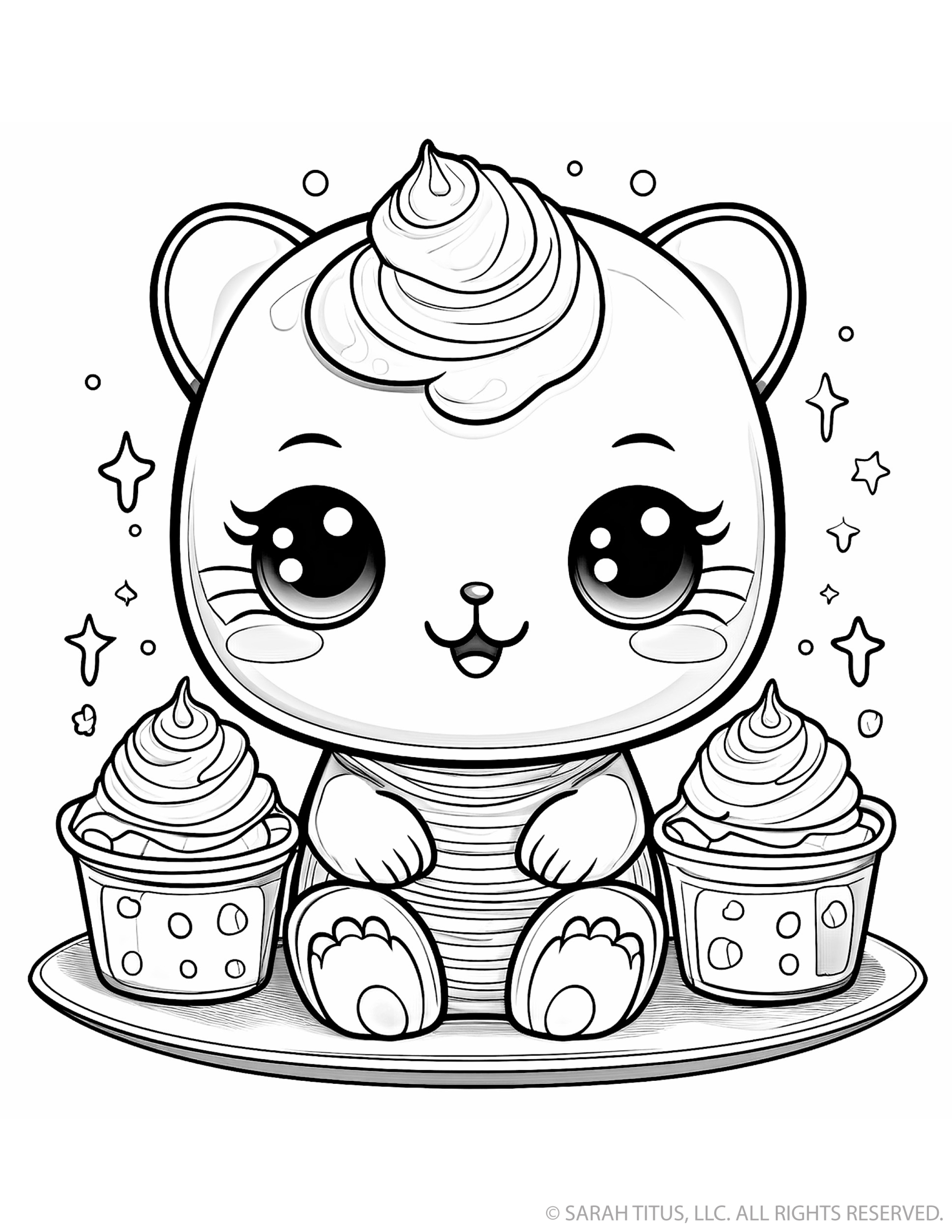 Adorable Animal with Two Tubs of Ice Cream
