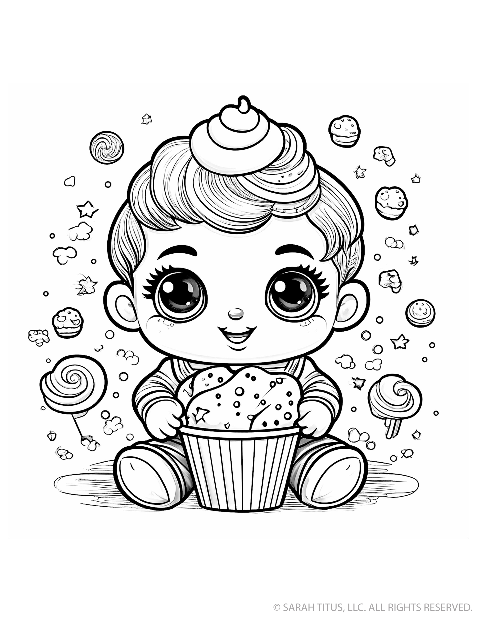 Boy with Sprinkle Ice Cream Cup