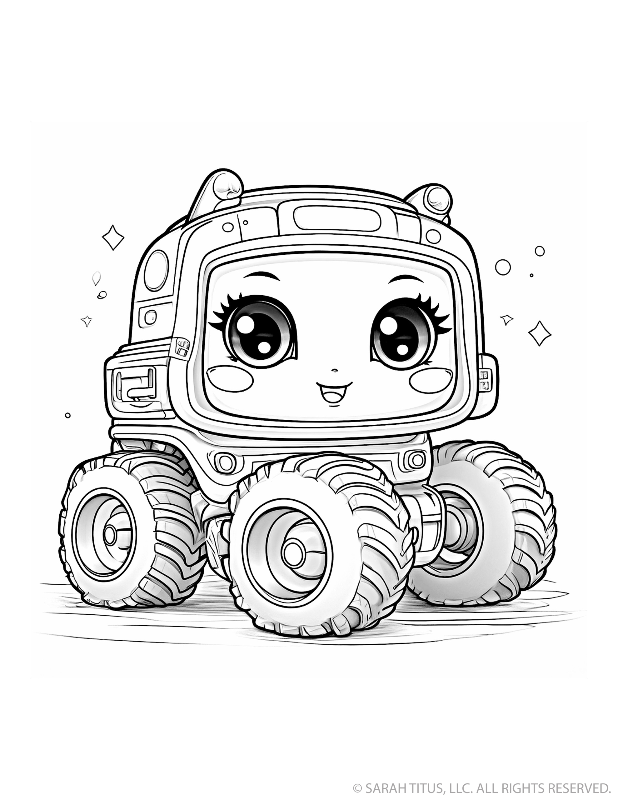 Monster Truck with Sparkles