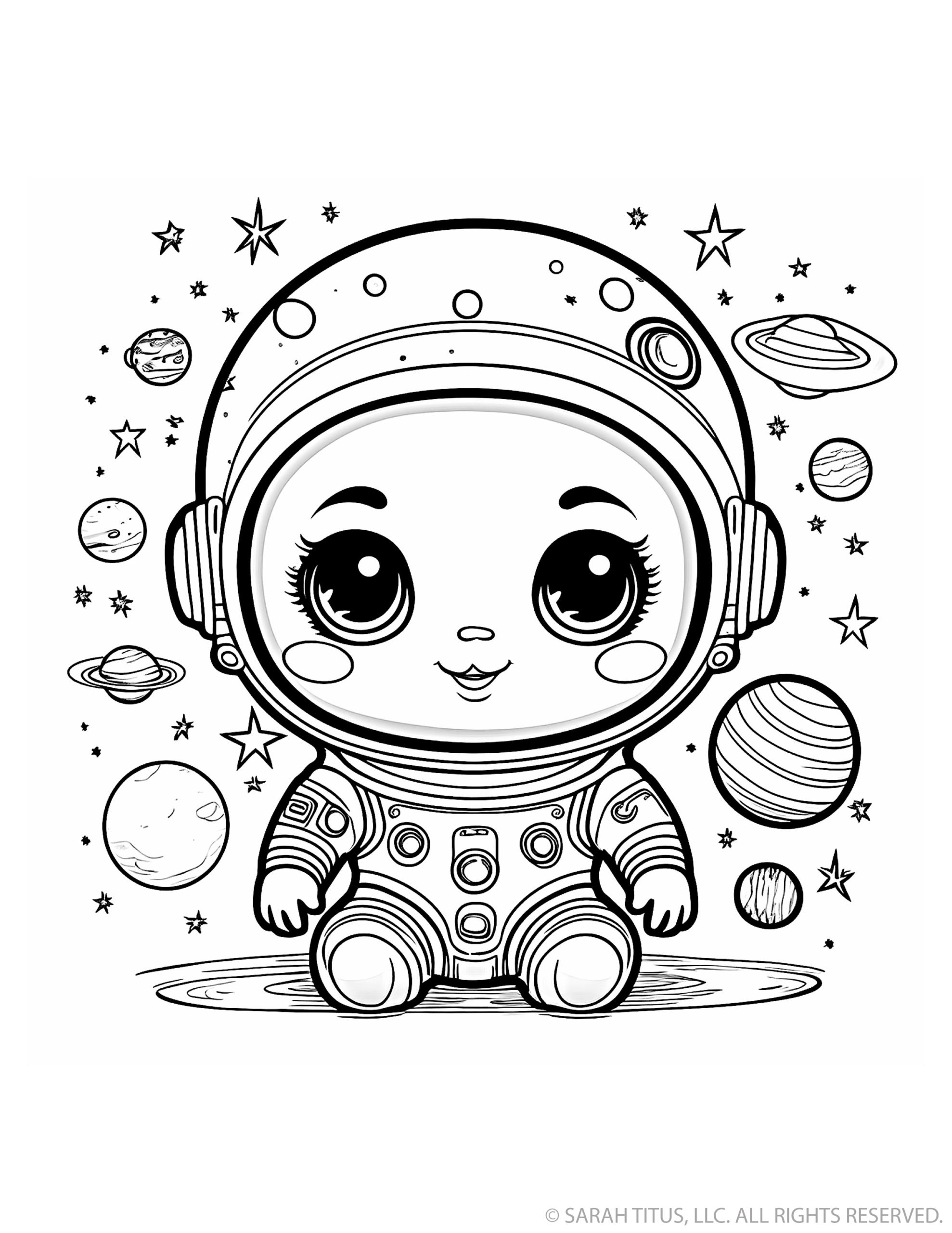 Charming Boy Astronaut