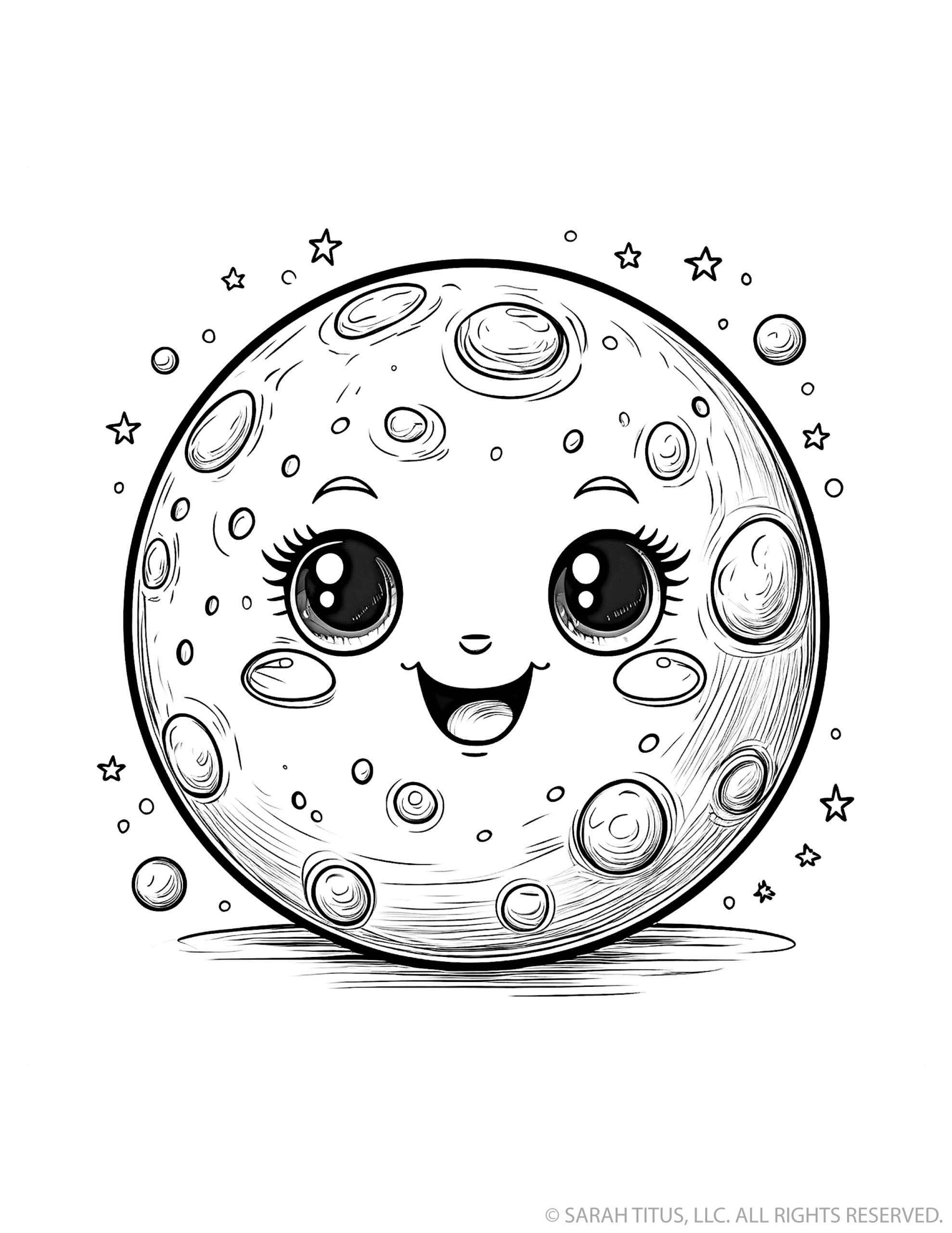 Shining Crater Moon