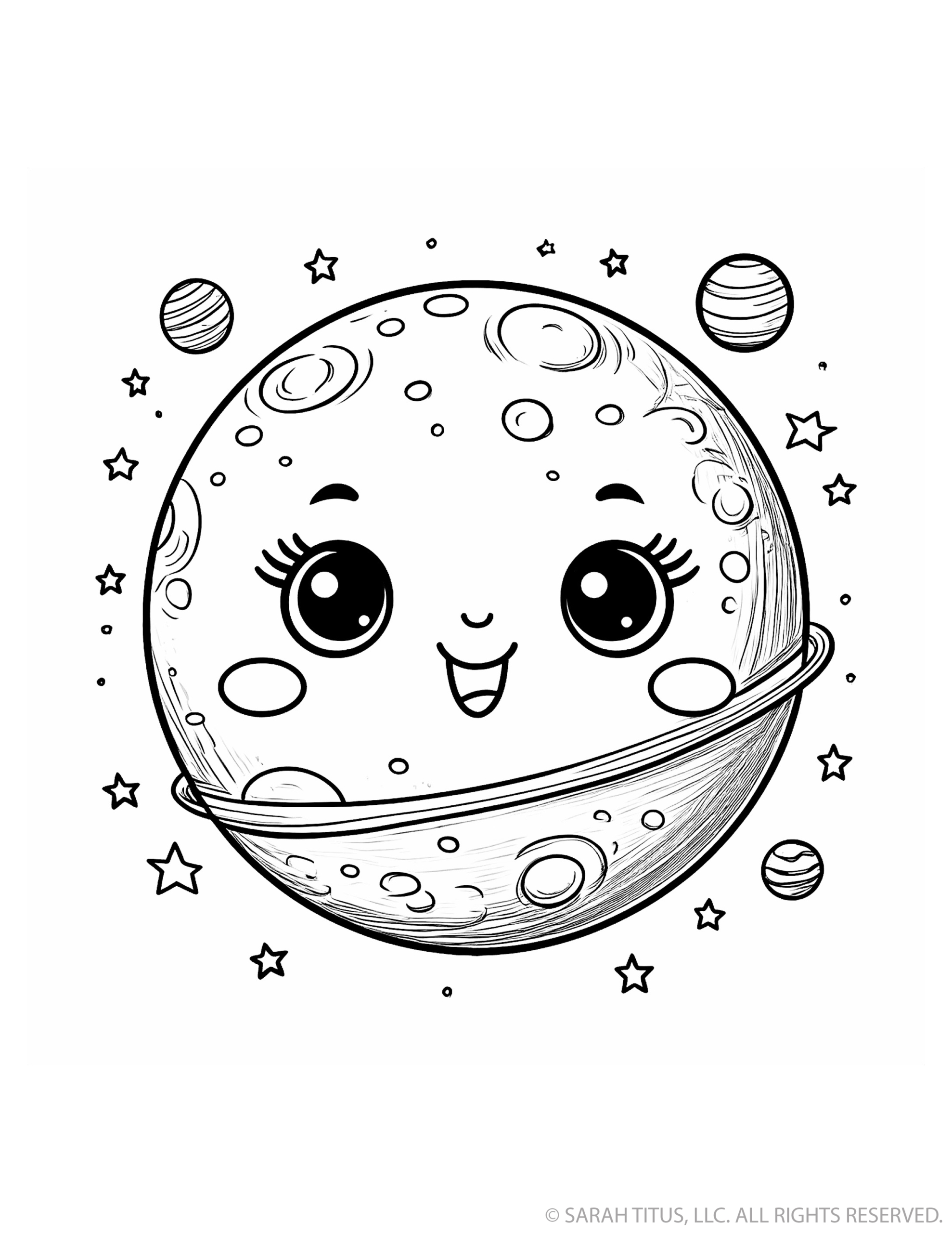 Smiling Celestial Planet