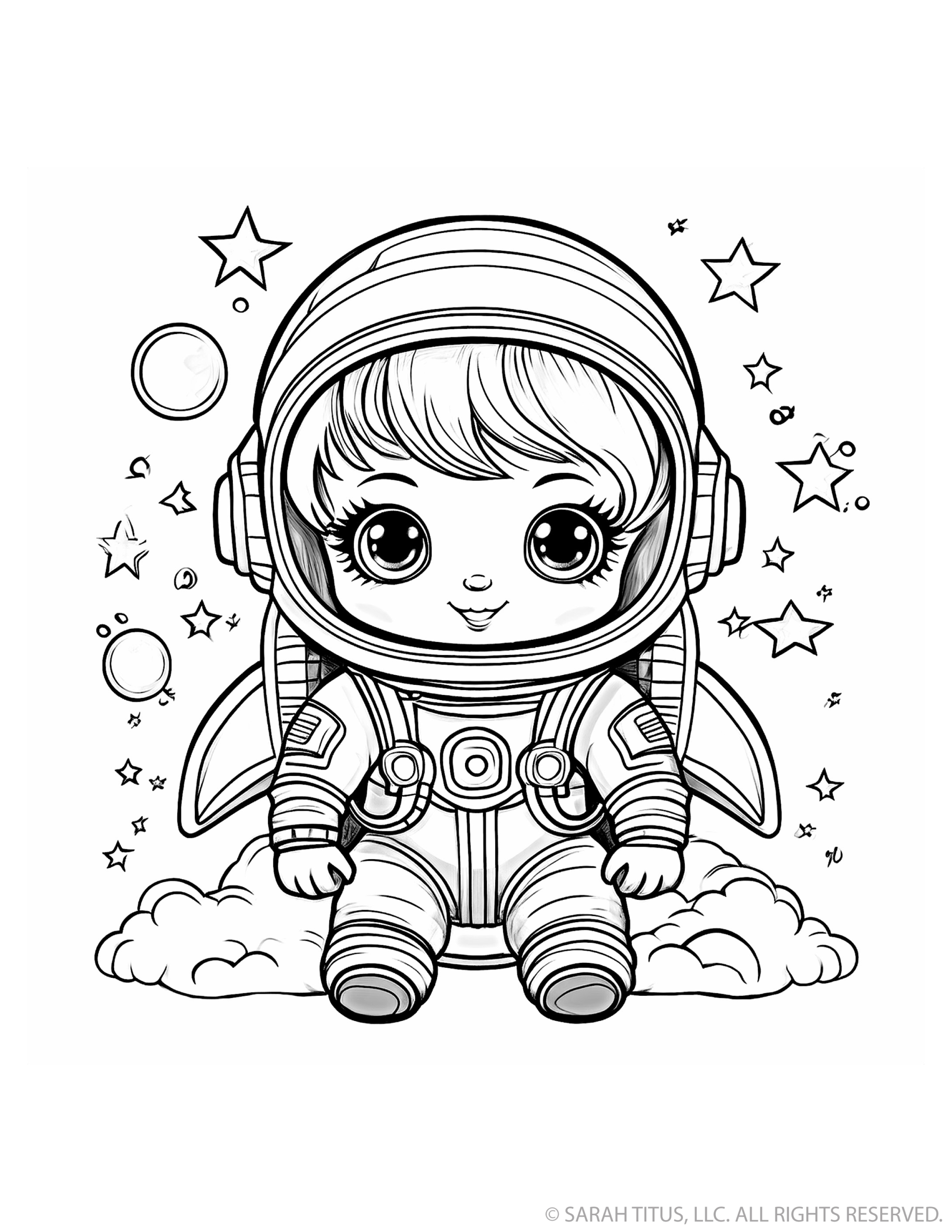 Girl Jetpack Astronaut