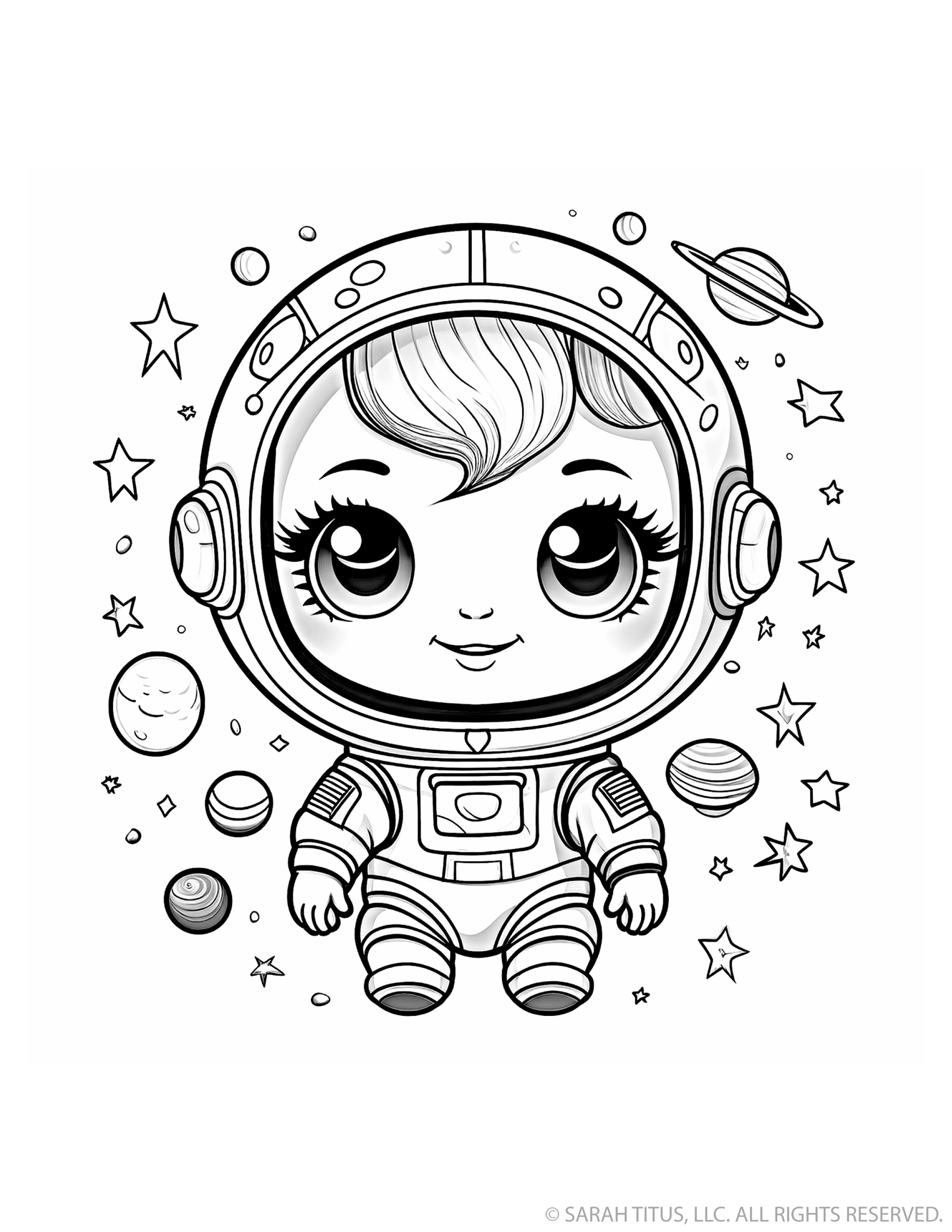 Cosmic Girl Astronaut