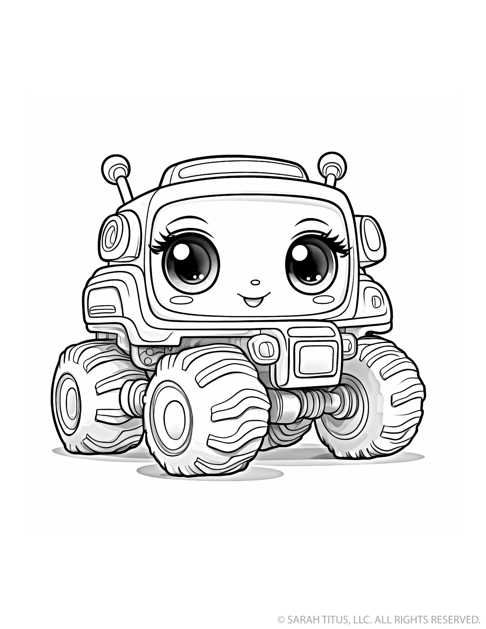 Sweet Smiling Monster Truck