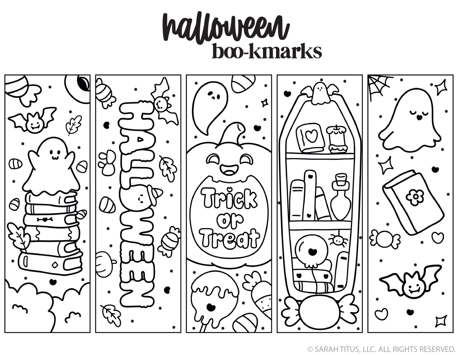 Halloween Boo-kmarks - Sarah Titus