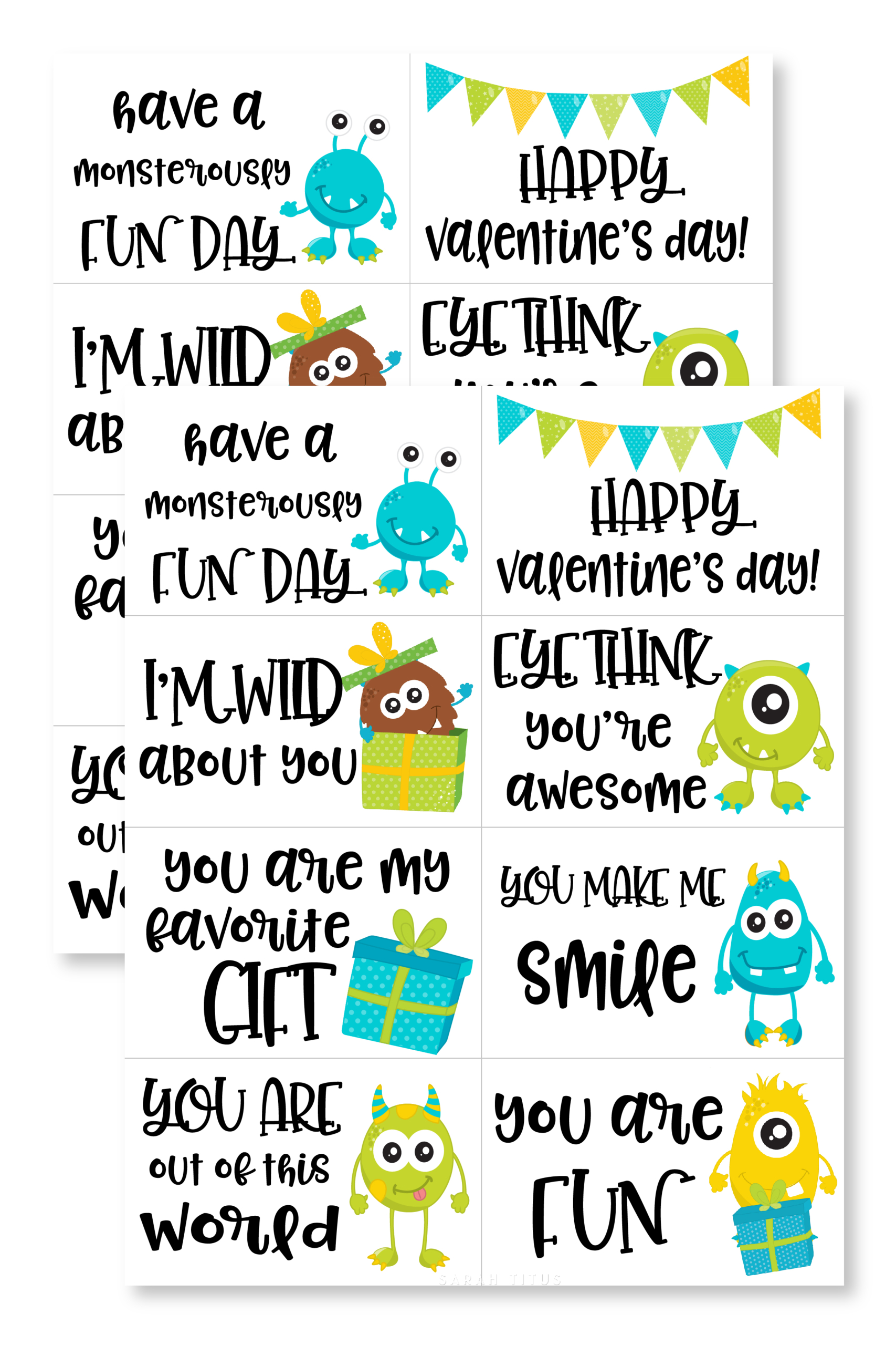 Monster Valentine Cards-01