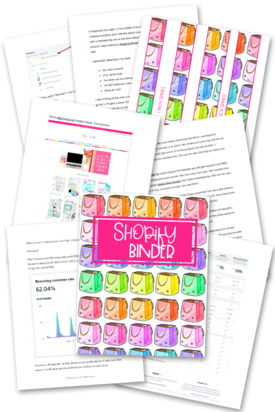 Shopify Binder