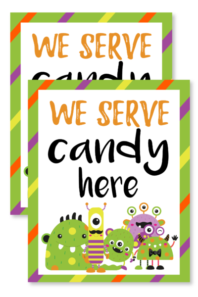 We Serve Candy Here Halloween Door Printable-01
